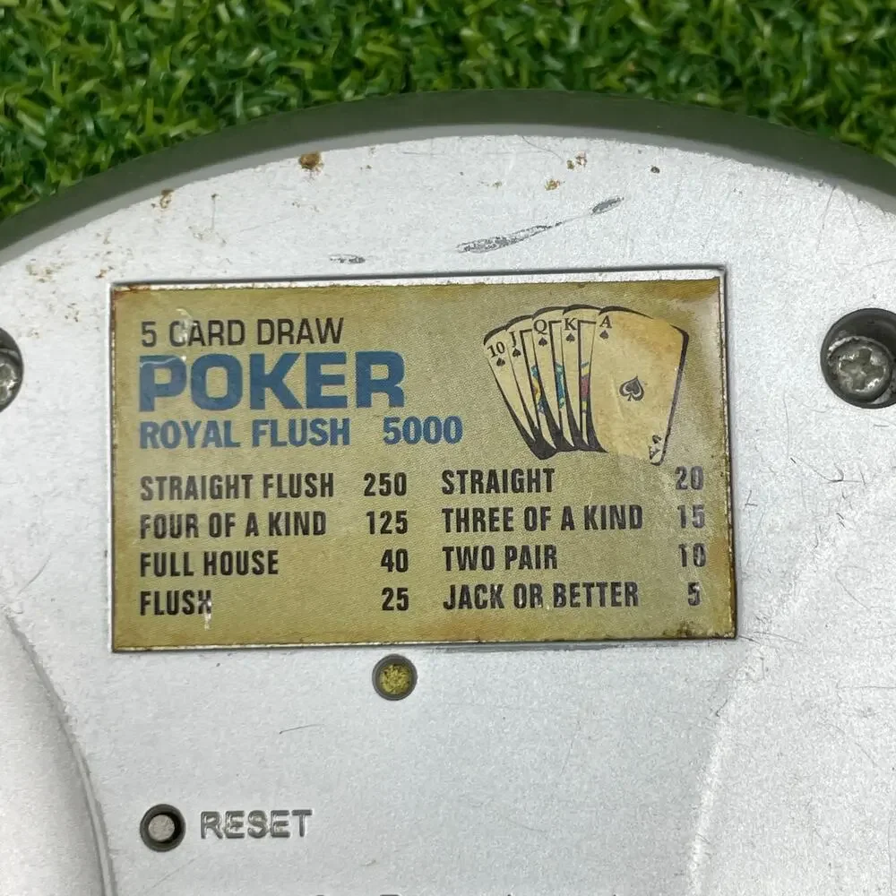 Vintage 2000 MGA Handheld Electronic Poker Game